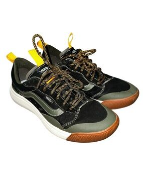 VANS UltraRange Exo Se Parks Project UltraCUSH Black Olive Yellow Size 8